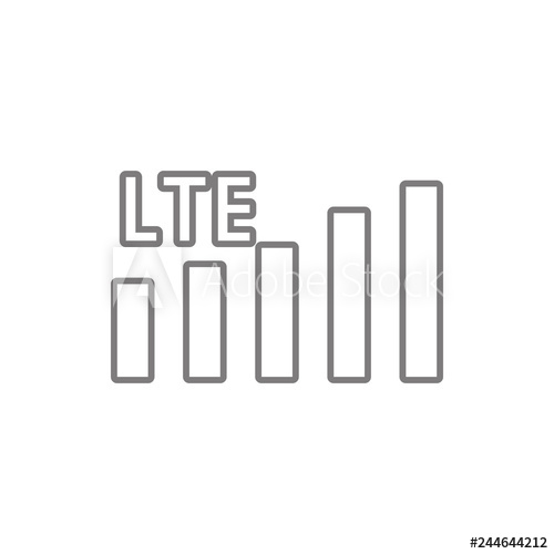 500x500 Lte Network Mobile Icon Element Of Cyber Security For Mobile