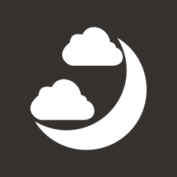 O Dia Das Bruxas Nuvens Lua Icon 256x256 O Dia Das Bruxas Nuvens Lua Icon