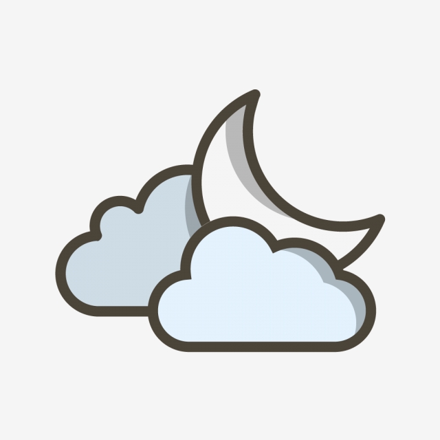 Vector Cloud And Moon Icon, Cloudy Icon, Moon Icon, Night Icon Png 640x640 Vector Cloud And Moon Icon, Cloudy Icon, Moon Icon, Night Icon Png