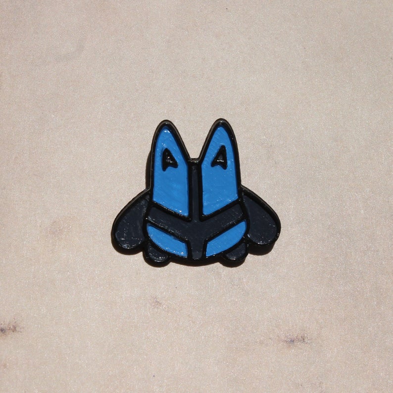794x794 Lucario Pin Smash Ultimate Stock Icon Pin Etsy
