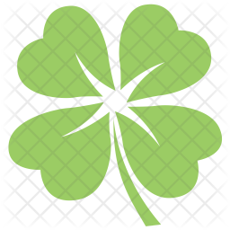 256x256 Lucky Clover Icon Of Flat Style