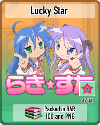 320x400 Lucky Star Anime Icon