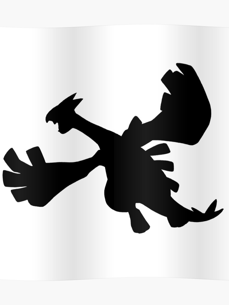 750x1000 Lugia Silhouette Poster