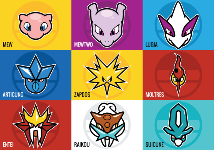 700x490 Legendary Pokemon Vectors