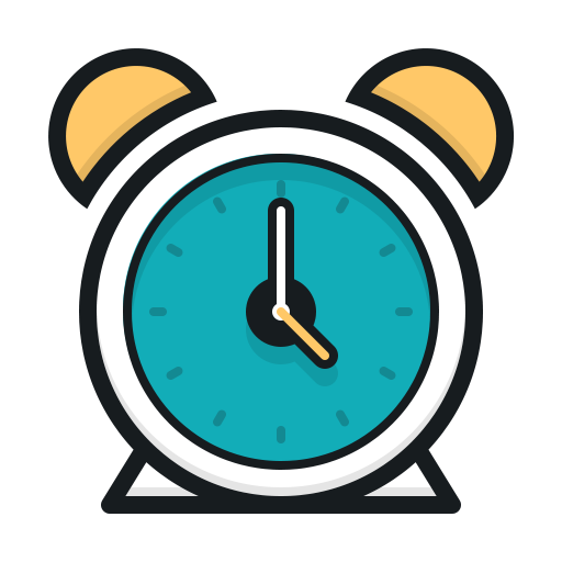 512x512 Alarm Clock, Round Clock, Clock