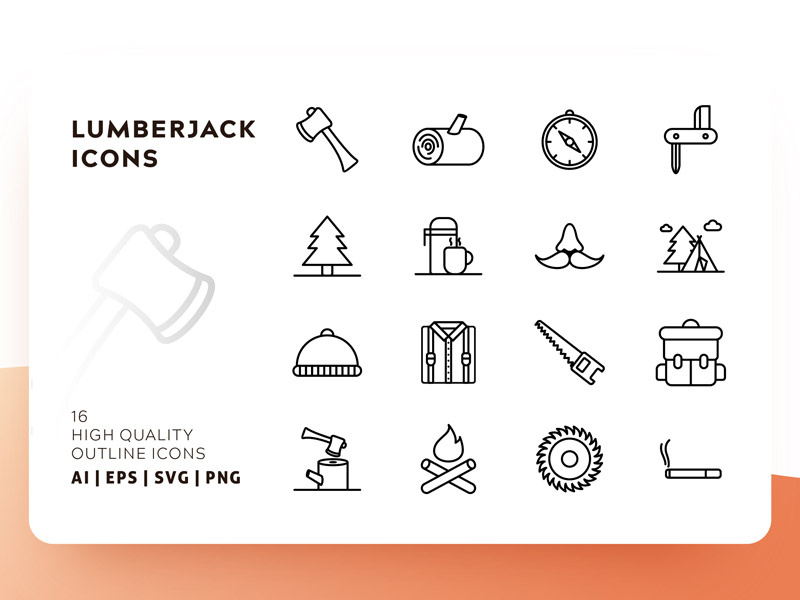 800x600 Lumberjack Icon Packs