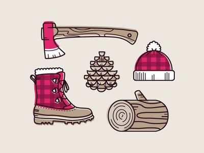400x300 Lumberjack Icon Set Graphic Lust Icon Set, Character