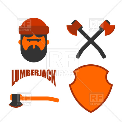 400x400 Lumberjack Icon Set Vector Image Of Icons And Emblems Popaukropa