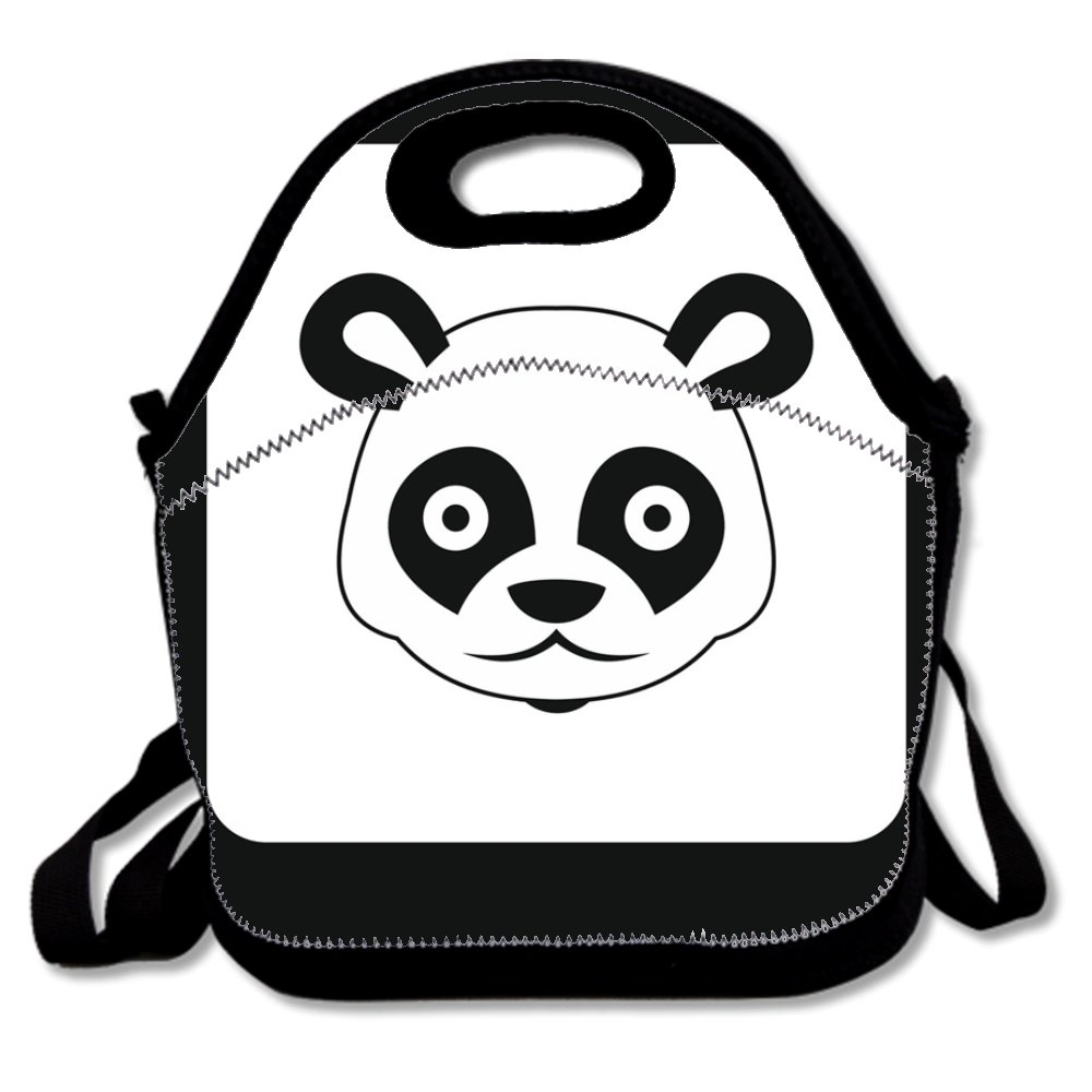 1000x1000 Washable Lunch Tote Panda Icon Simple Style Lunch Bag