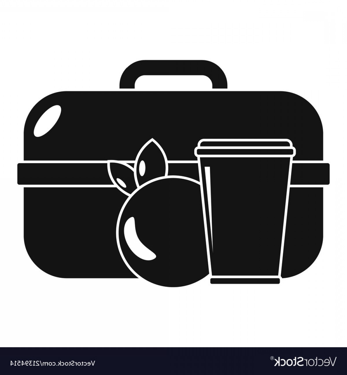 1200x1296 Apple Lunch Box Icon Simple Style Vector Hoodamathrun
