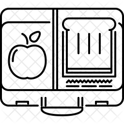 256x256 Lunchbox Icon Of Line Style