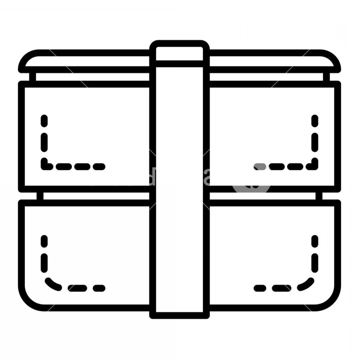 1200x1200 Outdoor Lunchbox Icon Outline Outdoor Lunchbox Vector Icon For Web