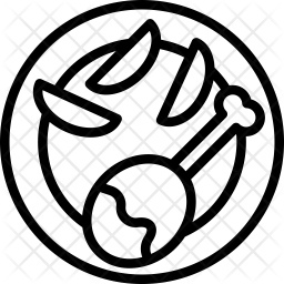 256x256 Lunch Icon Of Line Style