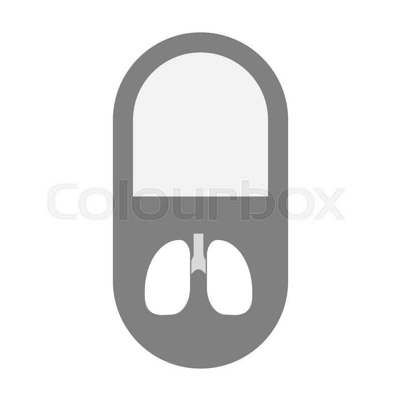 800x800 Illustration Of An Isolated Pill Icon Stock Vector Colourbox