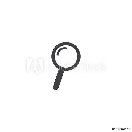 500x500 Lupa Icon Sign Design