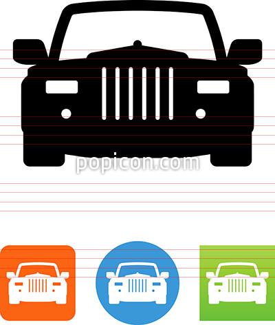 400x472 Luxury Car Front View Icon