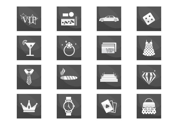 700x490 Vip Luxury Icons Set