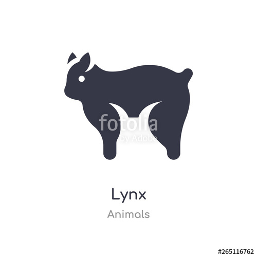 500x500 Lynx Icon Isolated Lynx Icon Vector Illustration From Animals