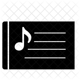 256x256 Song Lyrics Icon Of Glyph Style