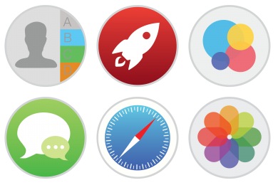 390x260 Mac Stock Apps Style Iconset
