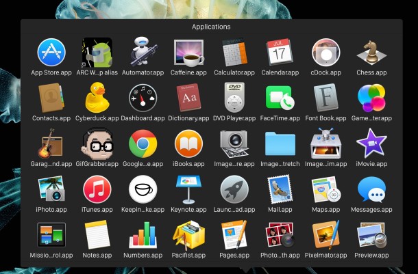 610x401 How To Change Dock Stacks Icon Size In Grid View Of Os X