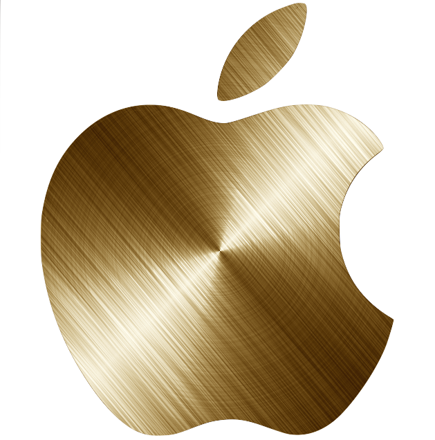 629x636 Gold Iphone Apple Logo Png Images