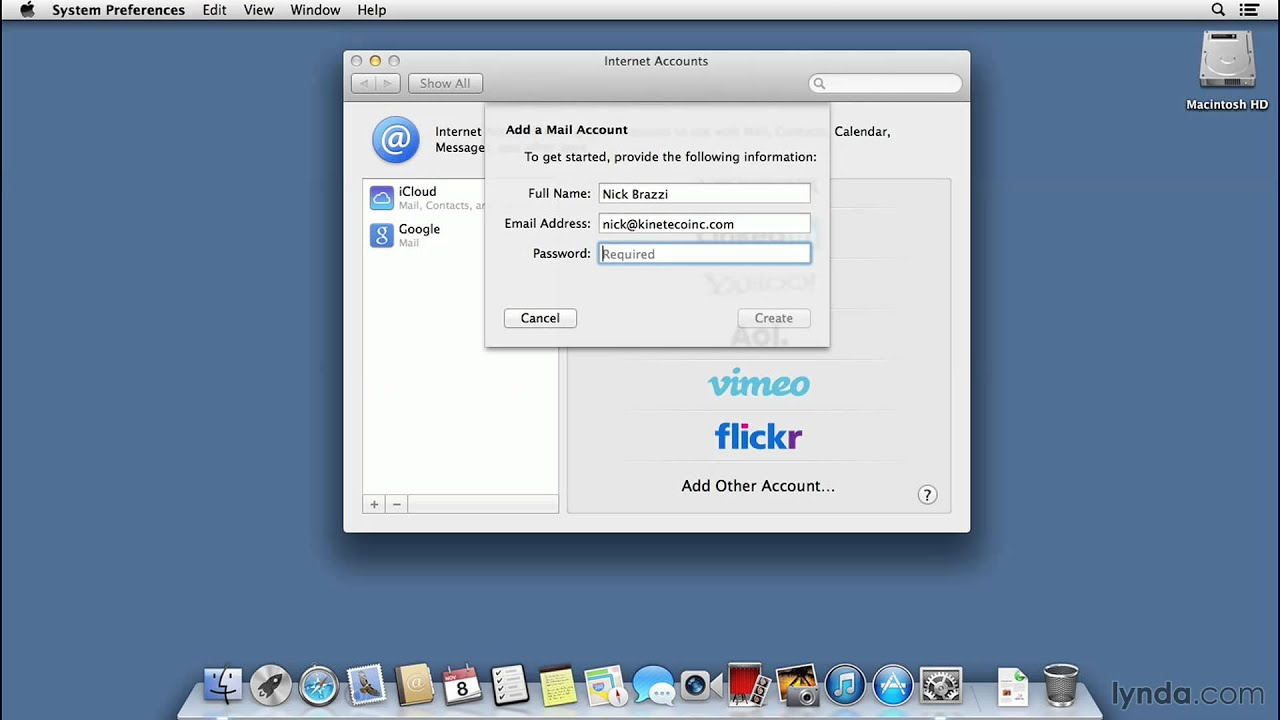 Mac Os X Mavericks Tutorial Setting Up Accounts For Mail 1280x720 Mac Os X Mavericks Tutorial Setting Up Accounts For Mail
