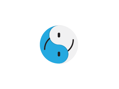 Yin Yang Mac Finder Icon 400x300 Yin Yang Mac Finder Icon