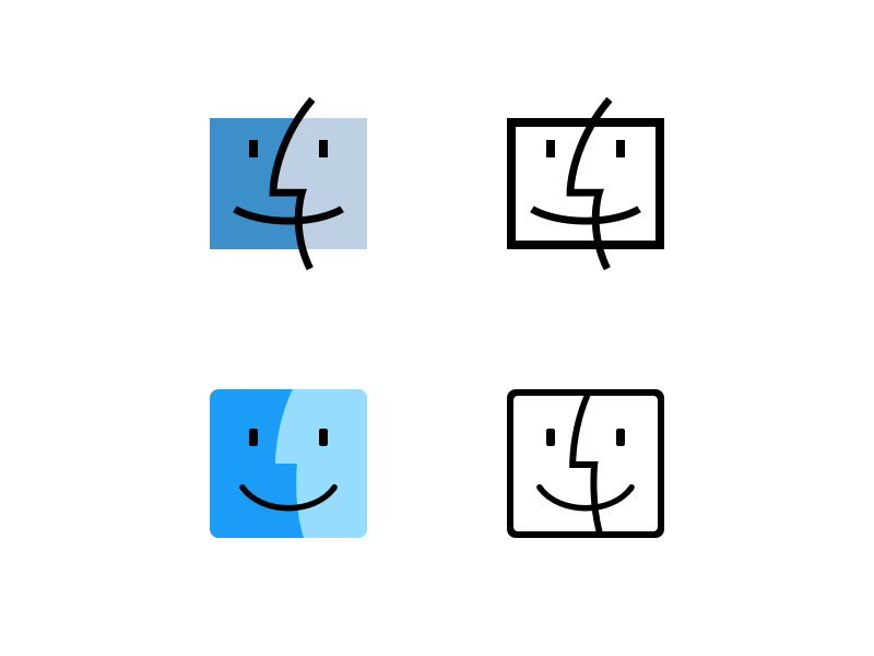 Apple Finder Icons In Os X Mavericks And Os X Yosemite Sketch 800x600 Apple Finder Icons In Os X Mavericks And Os X Yosemite Sketch