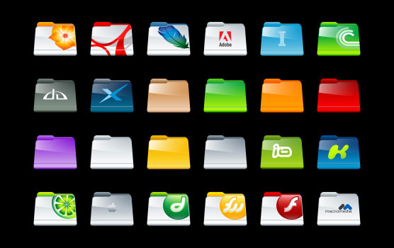 colored mac folder icons