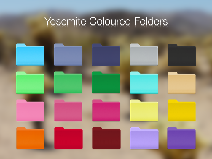 715x538 Yosemite Coloured Folders