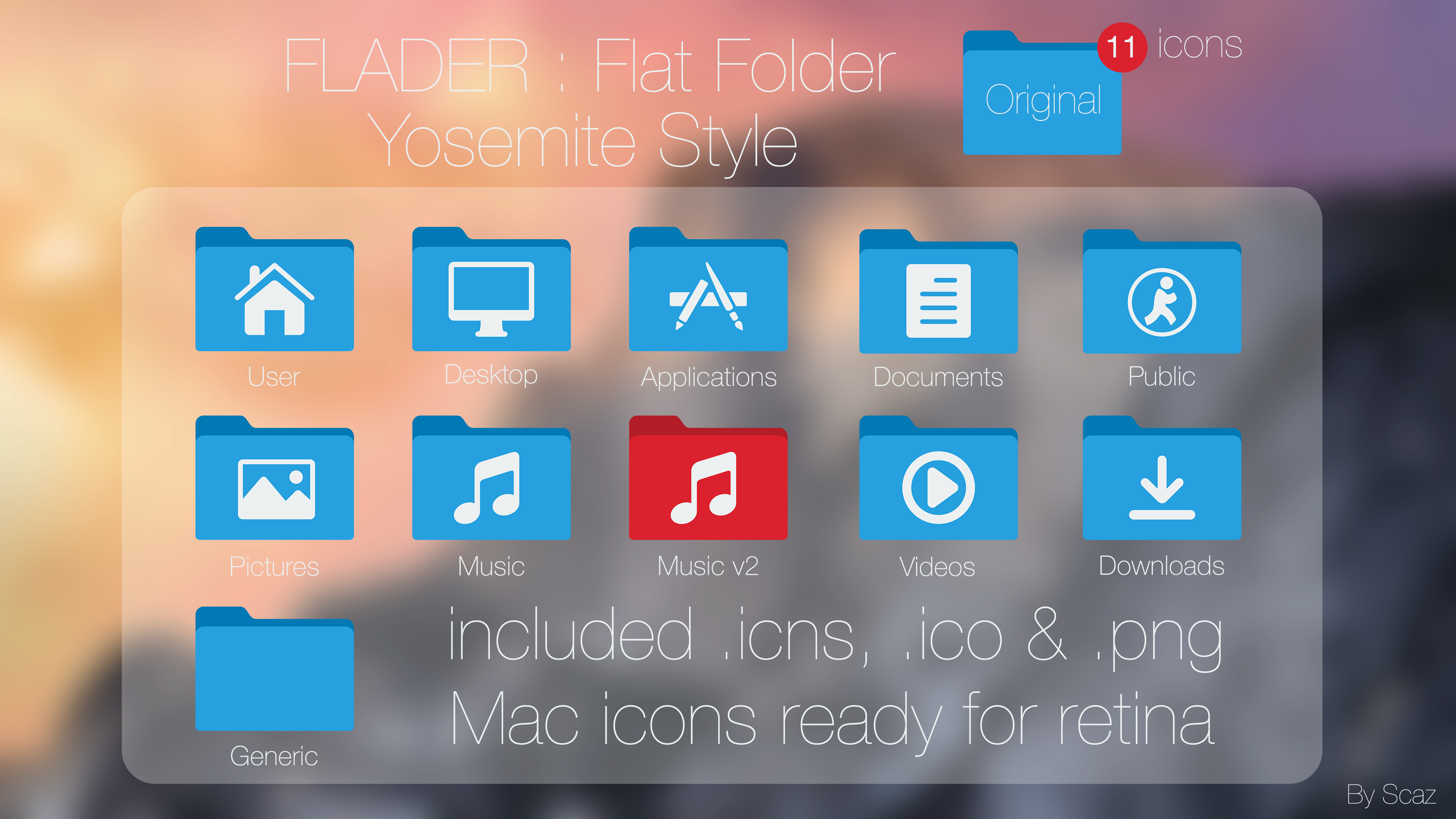 4351x2448 Flader Flat Folder Yosemite Style