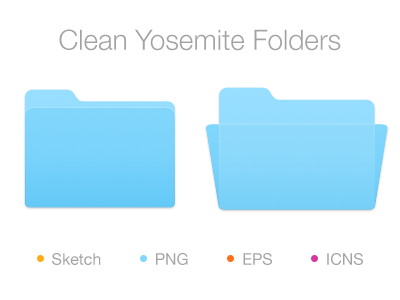 Clean Yosemite Folders 400x300 Clean Yosemite Folders