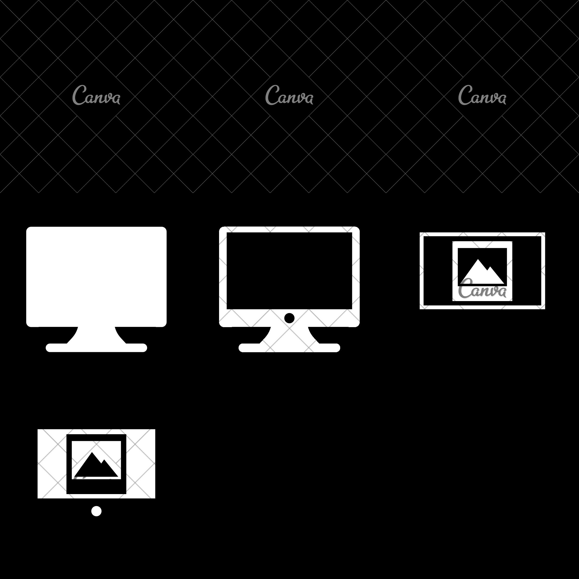 2400x2400 Computer Monitor With Image Type Icon