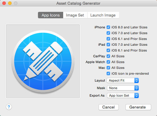 542x401 Asset Catalog Generator For Mac Os X Released