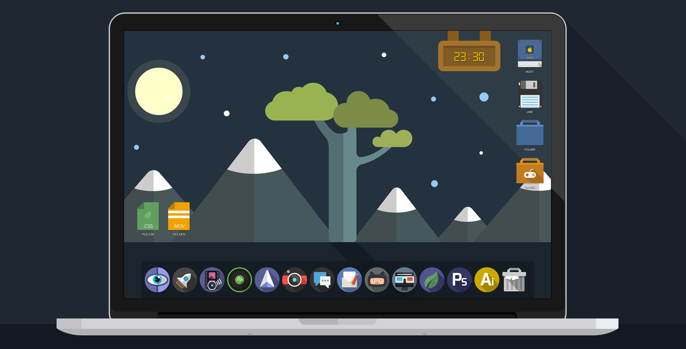 2316x1178 No More Drop Shadow Just Shadow! Drslash Flat Mac Osx Icons