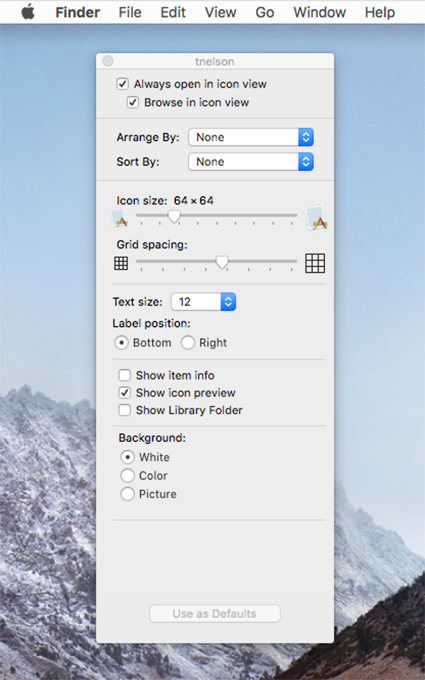 425x680 Mac Customizing Finder Views Part Icon List Views