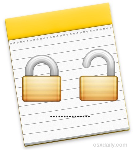 435x488 How To Password Protect Notes On Mac Os X