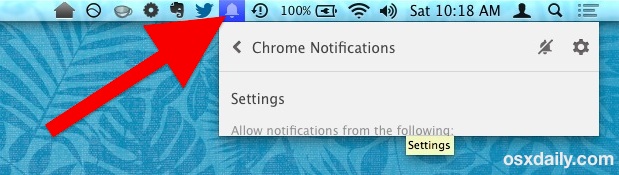619x175 Disable The Chrome Notification Bell Menu Bar Icon In Mac Os X