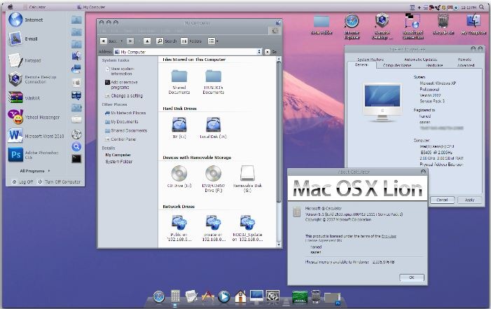 Mac Os X Lion Transformation Pack For Xp 701x441 Mac Os X Lion Transformation Pack For Xp