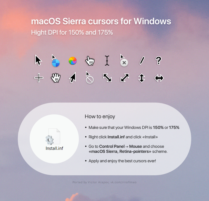 705x680 Macos Sierra Retina Cursors