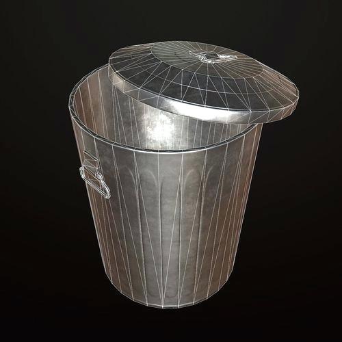 500x500 Tin Trash Can
