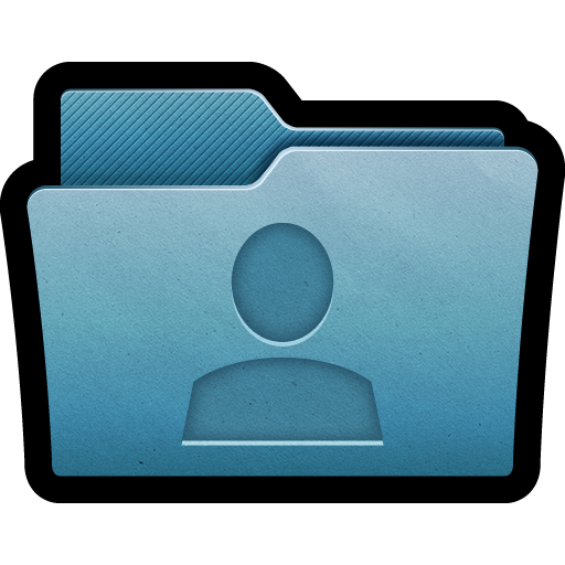 512x512 Blue Mac Folder User Icon, Png Clipart Image