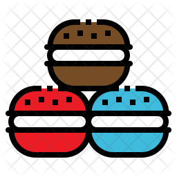 256x256 Macaron Icon Of Colored Outline Style