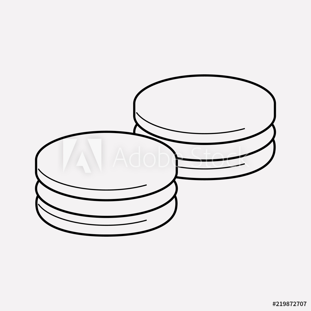 1000x1000 Photo Art Print Macaron Icon Line Element Europosters