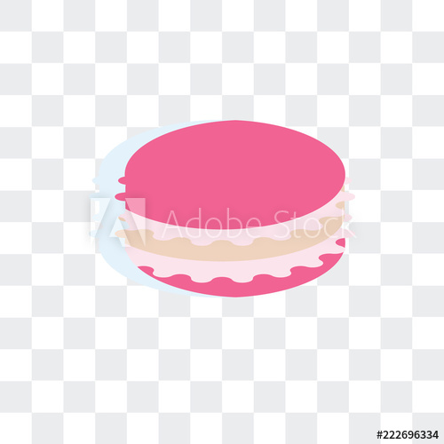 500x500 Macaron Icon Isolated On Transparent Background Modern