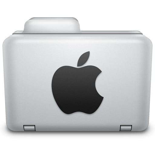 512x512 Noir Apple Folder Icon