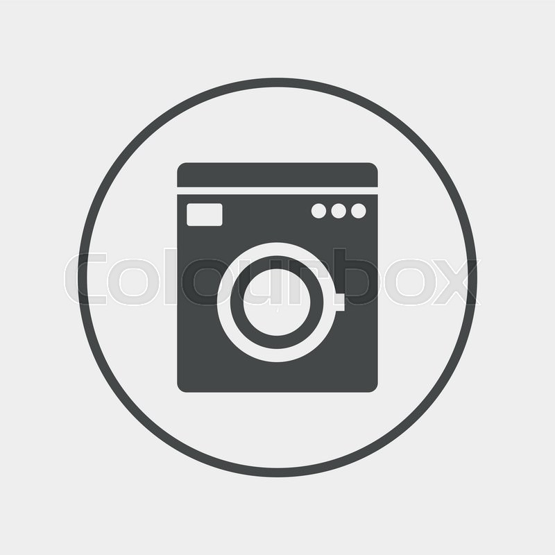 800x800 Washing Machine Icon Home Appliances Stock Vector Colourbox