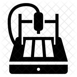256x256 Cnc Machine Icon Of Glyph Style