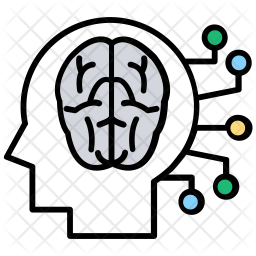 256x256 Machine Learning Icon Of Colored Outline Style